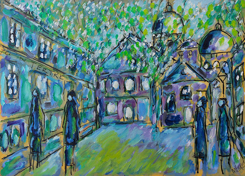 Place de Paris van Jean Mirre, Schilderij te koop op Singulart
