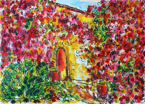 Mas provençal by Jean Mirre, Painting for Sale on Singulart