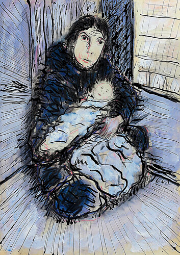 Homeless di Jean Mirre, Pittura in vendita su Singulart