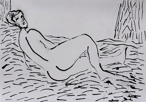 Reclining nude i di Jean Mirre, Pittura in vendita su Singulart
