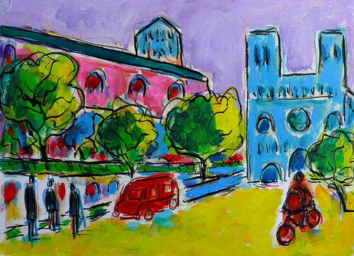 Notre-Dame de Paris von Jean Mirre, Malerei kaufen auf Singulart