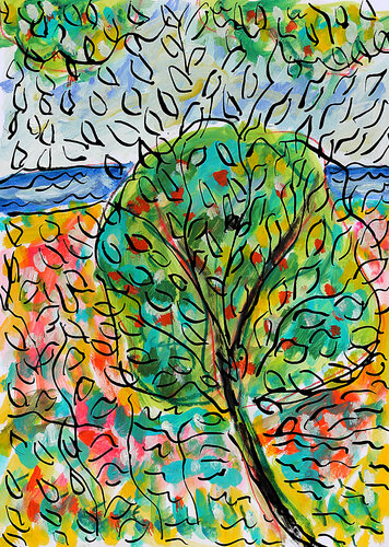 Buisson par Jean Mirre, Peinture en vente sur Singulart