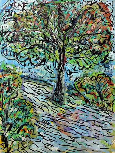 Coteau by Jean Mirre, Painting for Sale on Singulart