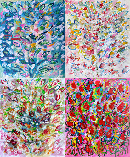 Polyptique par Jean Mirre, Peinture en vente sur Singulart