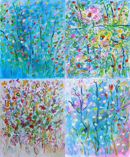 Polyptique 1 par Jean Mirre, Peinture en vente sur Singulart