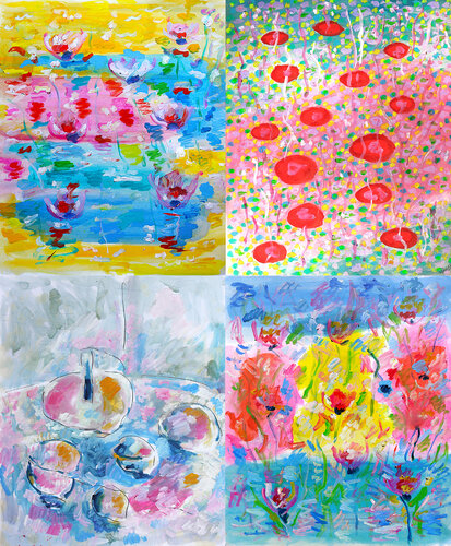 Polyptique 2 par Jean Mirre, Peinture en vente sur Singulart