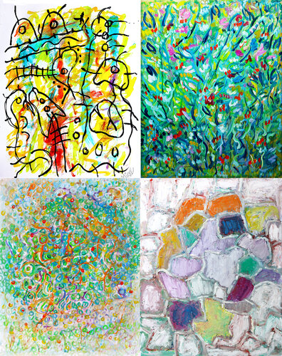 Polyptique 7 di Jean Mirre, Pittura in vendita su Singulart