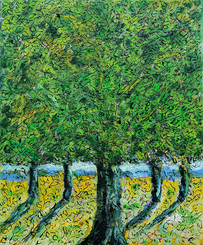 Arbres et ciel van Jean Mirre, Schilderij te koop op Singulart
