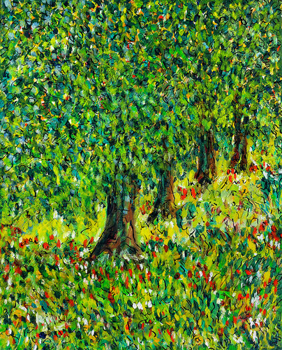 Dans les bois van Jean Mirre, Schilderij te koop op Singulart