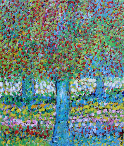 Les pommiers de Normandie van Jean Mirre, Schilderij te koop op Singulart