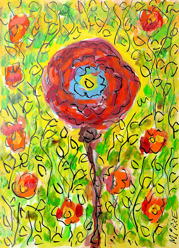 Rose phare van Jean Mirre, Schilderij te koop op Singulart