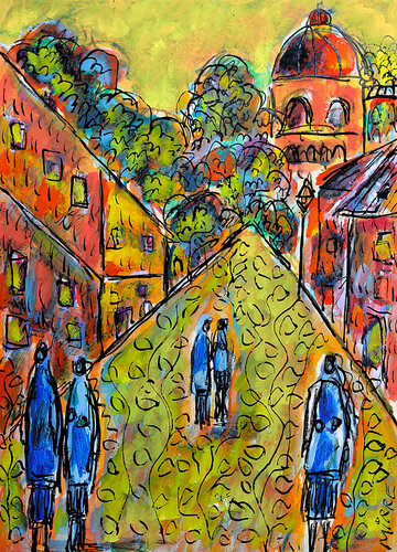 Rue du sacre van Jean Mirre, Schilderij te koop op Singulart