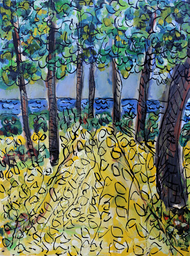Landes par Jean Mirre, Peinture en vente sur Singulart