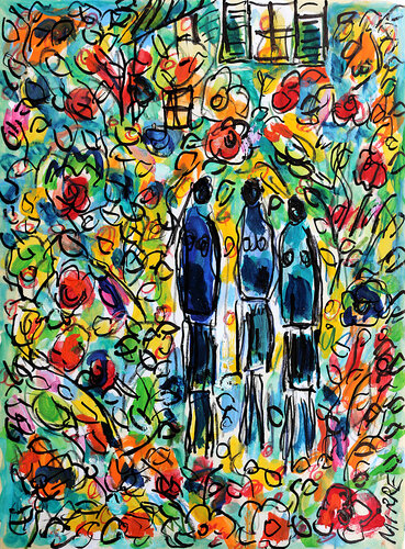Niçoises by Jean Mirre, Painting for Sale on Singulart