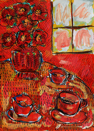 Ambiance agréable van Jean Mirre, Schilderij te koop op Singulart