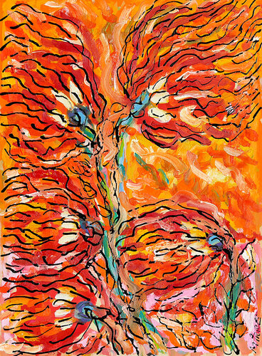 La force des fleurs van Jean Mirre, Schilderij te koop op Singulart