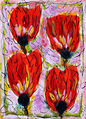 Quatrain van Jean Mirre, Schilderij te koop op Singulart