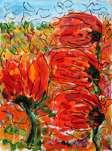 Par la grâce du vent van Jean Mirre, Schilderij te koop op Singulart