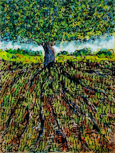 Arbre cloué von Jean Mirre, Malerei kaufen auf Singulart