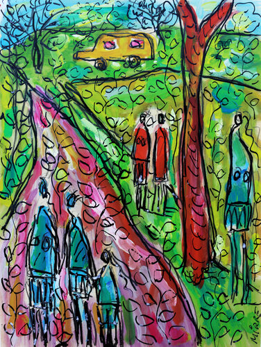 Van jaune de Jean Mirre, Pintura a la venta en Singulart