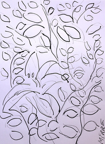 Lys et rosier par Jean Mirre, Peinture en vente sur Singulart