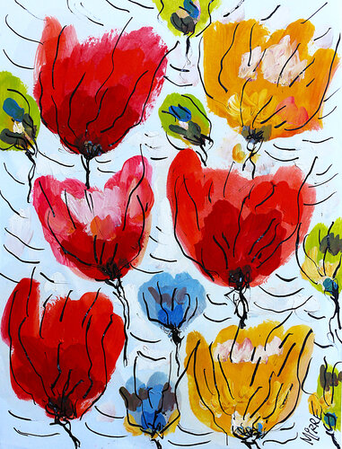 Bulbes par Jean Mirre, Peinture en vente sur Singulart