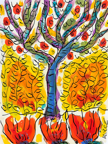 Jardin d'Eden van Jean Mirre, Schilderij te koop op Singulart