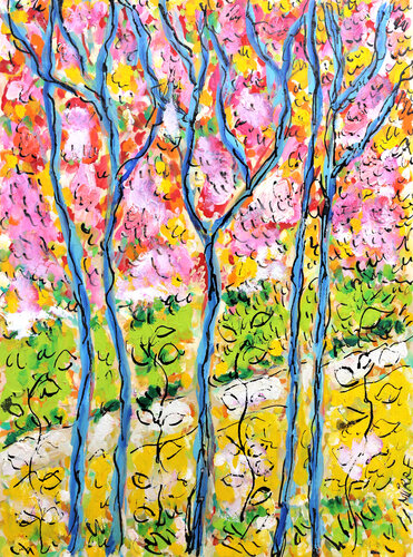 Joy landscape by Jean Mirre, Painting for Sale on Singulart
