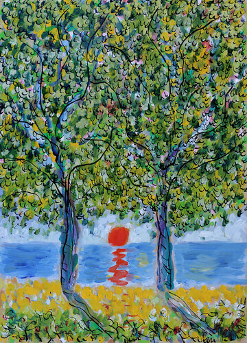 India par Jean Mirre, Peinture en vente sur Singulart