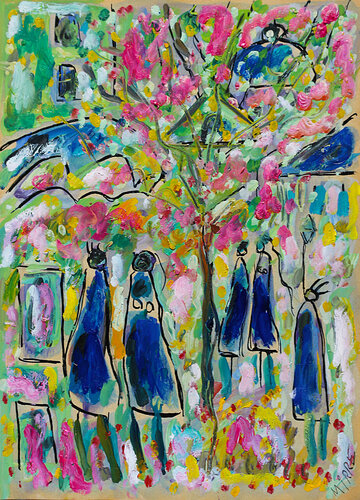 Crazy Montmartre di Jean Mirre, Pittura in vendita su Singulart