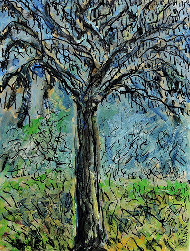 Winter growth by Jean Mirre, Painting for Sale on Singulart