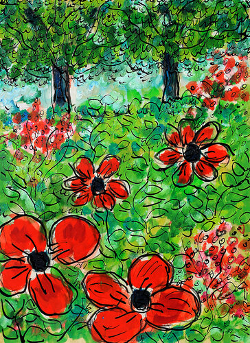 Garden melody van Jean Mirre, Schilderij te koop op Singulart