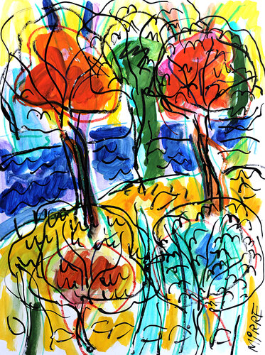 Littoral aquitain by Jean Mirre, Painting for Sale on Singulart