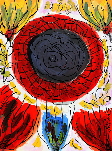 Salon floral by Jean Mirre, Painting for Sale on Singulart