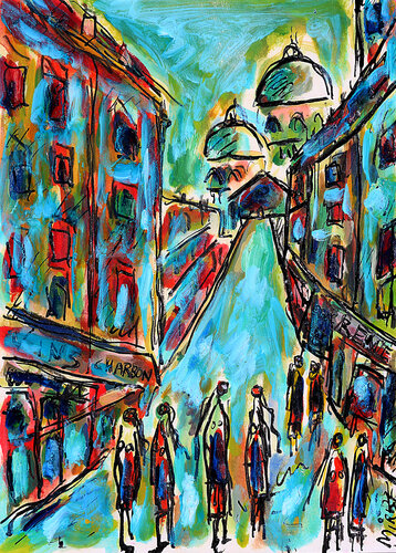 Chez René by Jean Mirre, 絵画 for Sale on Singulart