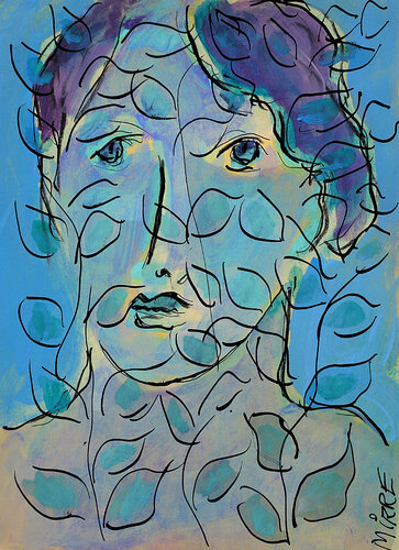 Jeune fille en fleurs de Jean Mirre, Pintura a la venta en Singulart