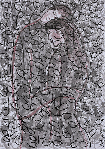 Love among leaves  SOLD von Jean Mirre, Malerei kaufen auf Singulart