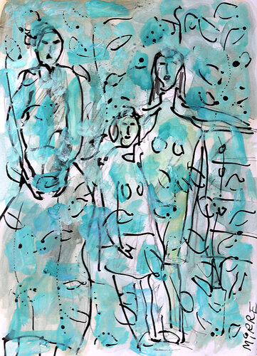 Portrait de famille van Jean Mirre, Schilderij te koop op Singulart