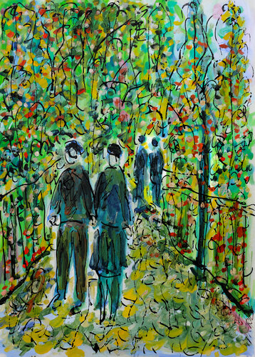 Bonheur à deux de Jean Mirre, Pintura a la venta en Singulart