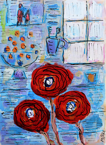 Salle de bain by Jean Mirre, Painting for Sale on Singulart