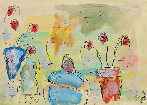Vision domestique par Jean Mirre, Peinture en vente sur Singulart