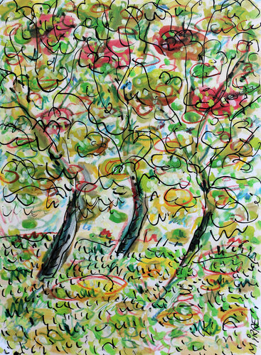 Sous-bois van Jean Mirre, Schilderij te koop op Singulart