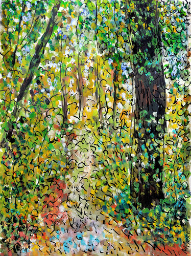 Sentier by Jean Mirre, Painting for Sale on Singulart