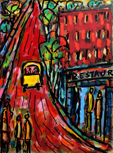 Mal famé by Jean Mirre, 絵画 for Sale on Singulart