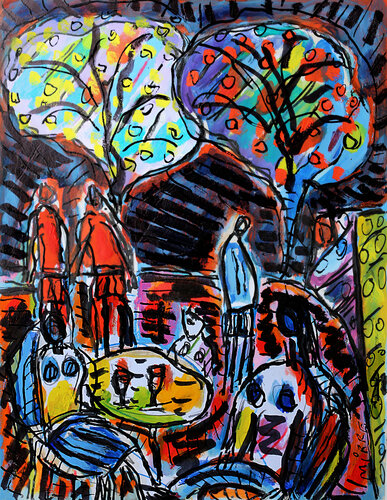Late lunch de Jean Mirre, Pintura a la venta en Singulart