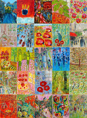 Vie et couleurs par Jean Mirre, Peinture en vente sur Singulart