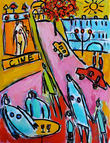 Ciné Paris de Jean Mirre, Pintura a la venta en Singulart