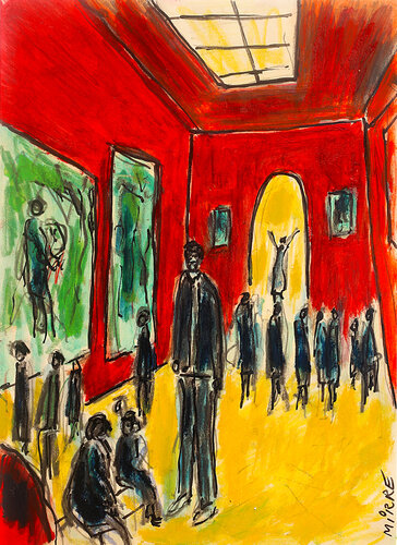 Louvre von Jean Mirre, Malerei kaufen auf Singulart