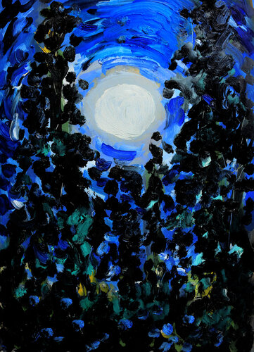 Moonlight dance by Jean Mirre, Painting for Sale on Singulart