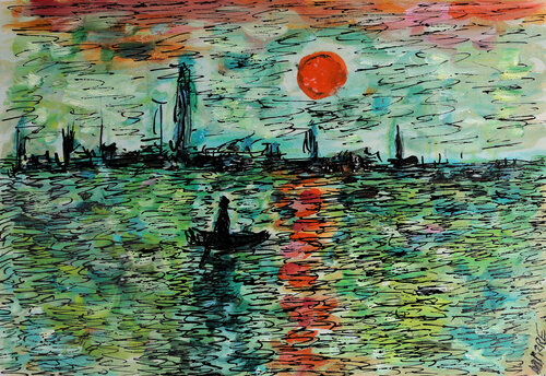 Monet Monet de Jean Mirre, Pintura a la venta en Singulart